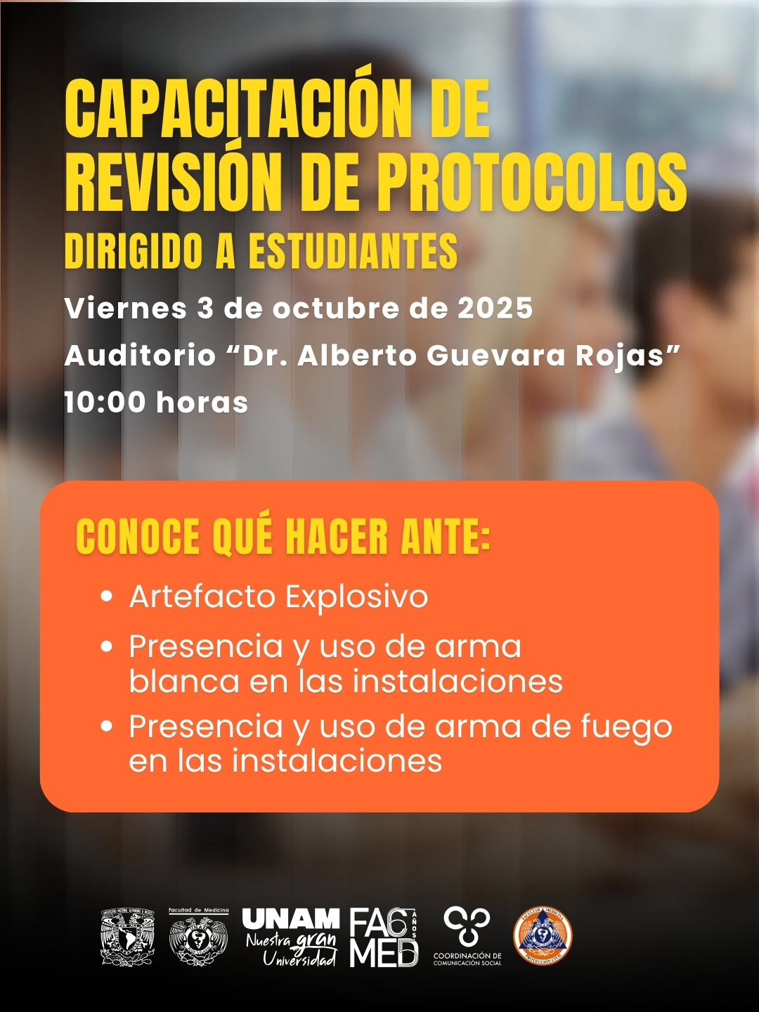 Capacitaciòn de reviòn de protocolos dirigido a alumnos